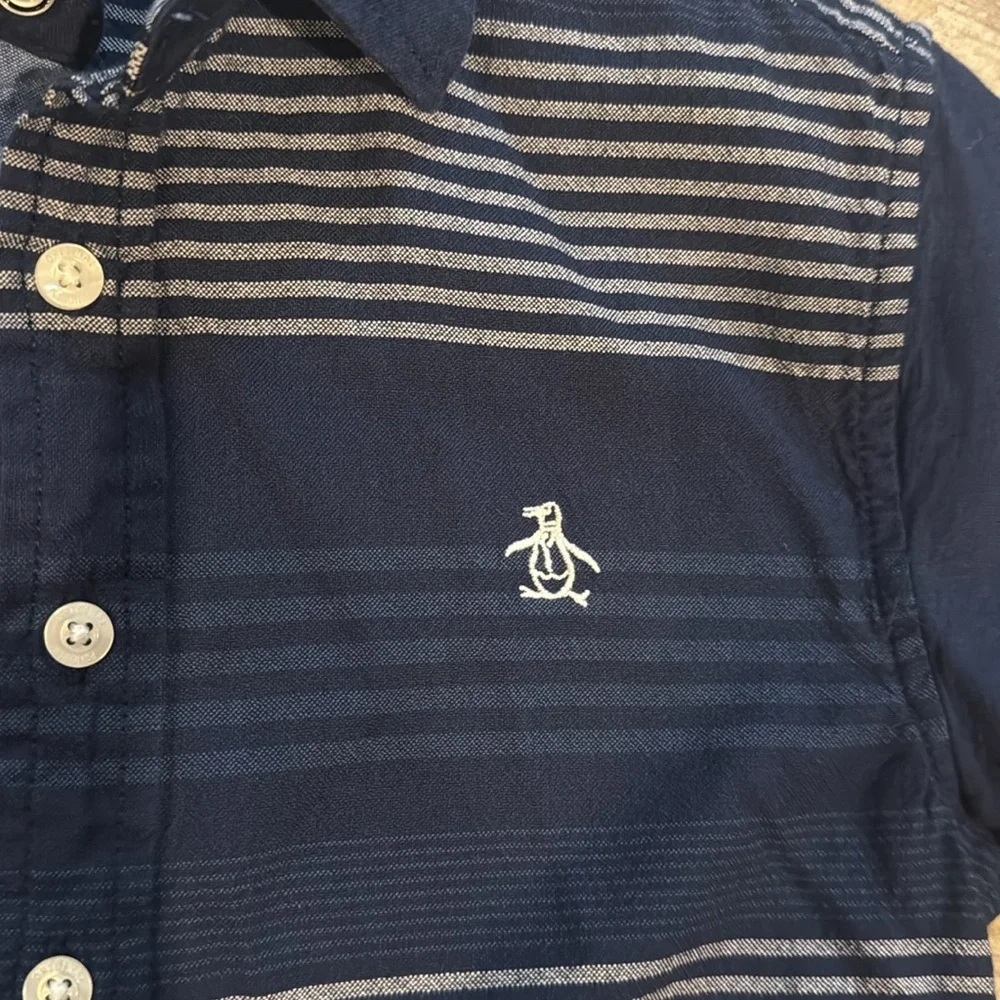 EUC Original Penguin striped button down, sz 8